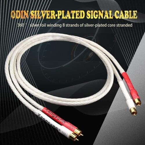 Xangsane Odin single crystal copper silver-plated audio signal cable 360 ° silver foil twisted stranded audio cable