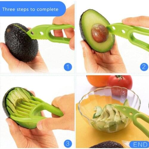 Avocado Slicer Shea Corer Butter Peeler Fruit Cutter Pulp Separator PP Knife
