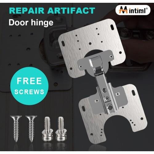 Mintiml® Hinge Repair Plate Scharnier-Reparaturplatte Universal Hinge Light Kitchen Bedroom Living Room Cabinet Cupboard Wardrob