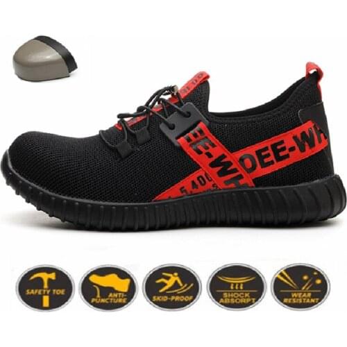 Unisex Fashion Designer Shoes Mens Boots Steel Toe Cap Work Safety Shoes Non-slip Breathable Luxury Brand Indestructible Shoes