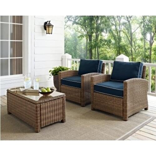 Wholesale patio outdoor furniture classical single sofas garden rattan sofa