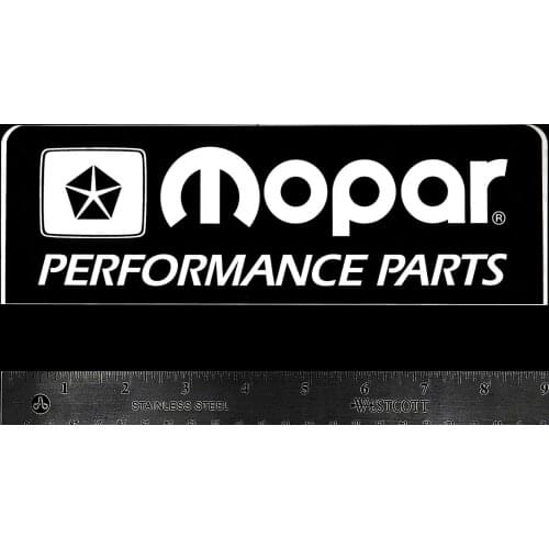 For x2 MOPAR Performance Parts Original Vintage Racing Decal/Sticker DODGE Plymouth Blk