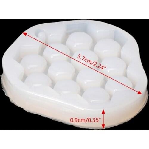 Bee Honeycomb Liquid Silicone Mold DIY Resin Grape Jewelry Making Pendant Mould N2UE