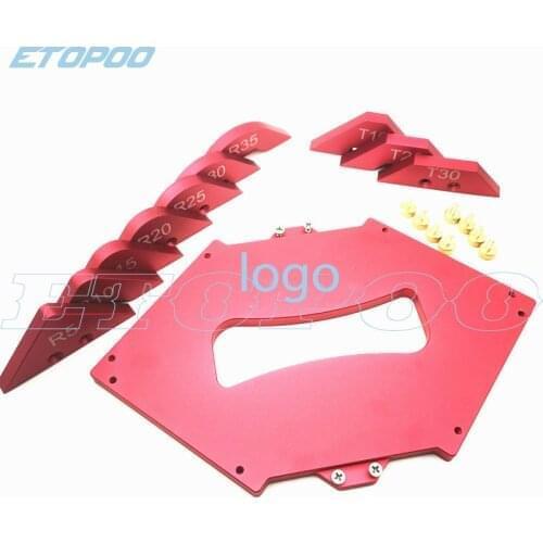 Aluminium Alloy Trimming Machine Fillet Gauge Trimming Machine Angled Ruler R T Gauge Carpenter Woodworking Tool Set