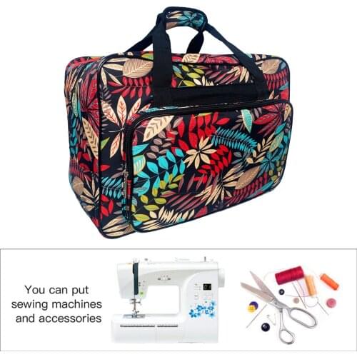 Durable Nylon Sewing Machine Carry Bag Handbag Sewer Sew Machine Tote Storage Tools Pouch Pockets Carrier Pack