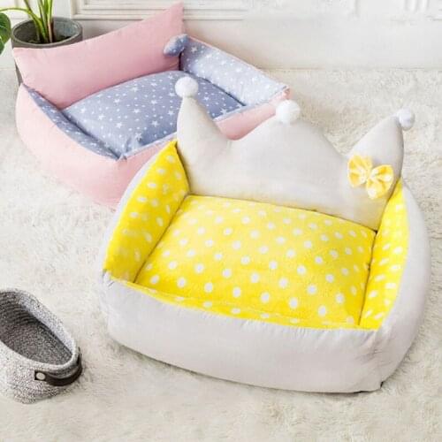 Simple Washable Pet Bed House Warm Sleeping Mats Soft Breathable Dog Cushion Kennel Cat Lounger Sofa Pet Supplies