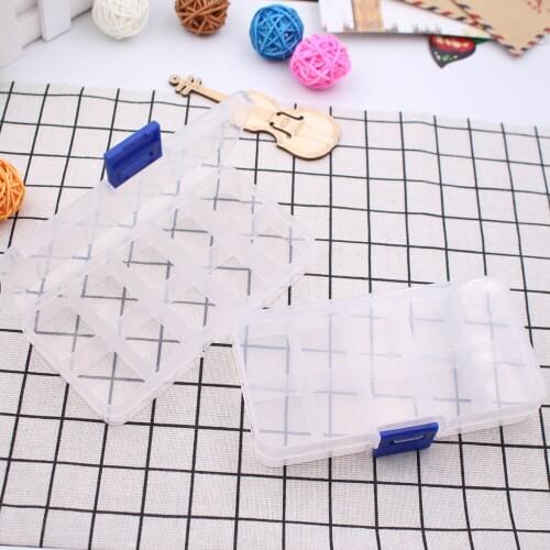 Empty Transparent Nail Art Decoration Storage Case Rhinestone Crystal Container Nail Art DIY Storage Box Tool Women Jewelry Box