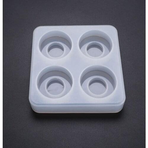 Silicone Crystal Epoxy Resin Mold Round Drawer Handle Casting Mould Handmade DIY