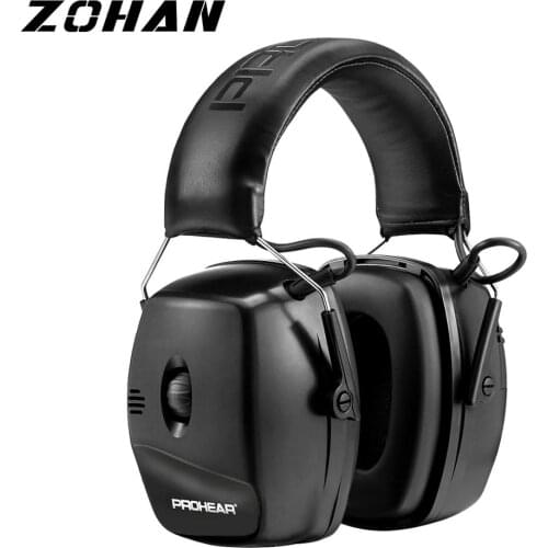 ZOHAN Electronic Shooting Headset Military Ear Protection Muffs Hunting Sound Amplification Earmuffs with Upgrade chip NRR 30dB