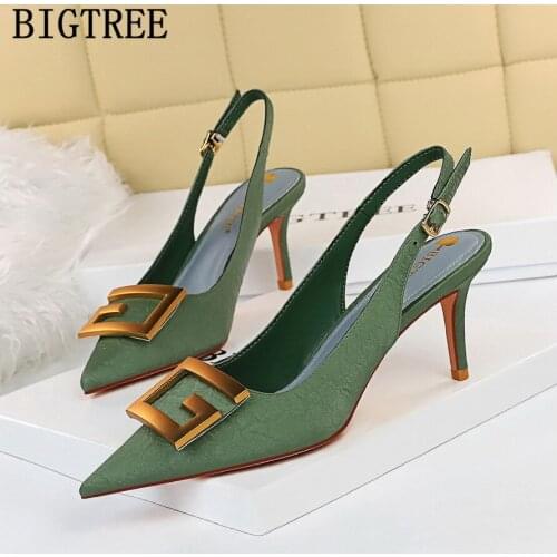 New Slingback Shoes Fetish High Heels Office Shoes Women Stilleto High Heels Sexy Pumps Ladies Shoes Zapatos Para Mujer Elegante