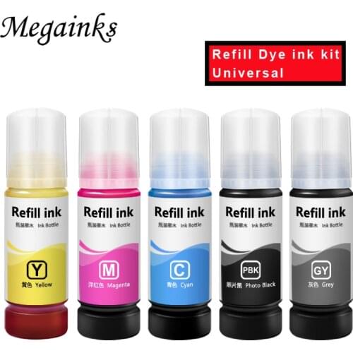 Universal Refill dye ink kit For Epson 115 012 014 114 552 009 011 013 Dye for Epson L8168 L8188 ET-8500 ET-8550 L8160 L8180