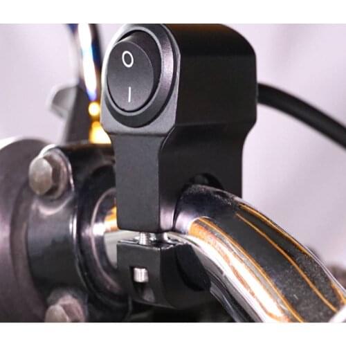 Aluminum Alloy 2-Wire Motorcycle Handlebar Headlight on/Off Switch Waterproof Motorcycle Handlebar Light Switch Accessories