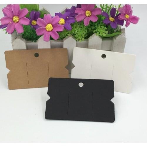 200pcs Kraft Headdress Cards Paper Hairpin Card and can be for Hair Charm Display Packaging Accessory Cards