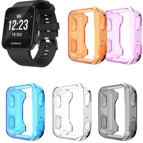 Screen protector For Garmin Forerunner 35 30 SmartWatch TPU Cases Anti Drop Silicone Protect Cover Protective Shell