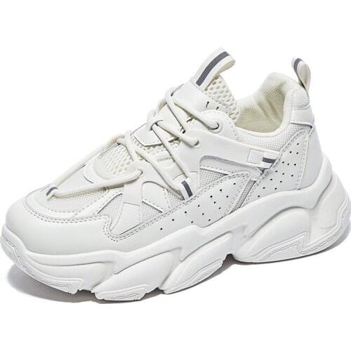 TUINANLE Women Chunky Sneakers Running Shoes Fashion New Female Black White Platform Thick Sole Casual Woman Vulcanize Shoes