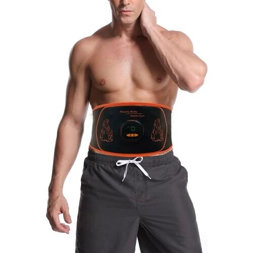 EMS Abdominal Slimming Muscle Stimulator Toning Waist Trainer Loss Weight Fat Body Massage Home Fitness Equipment
