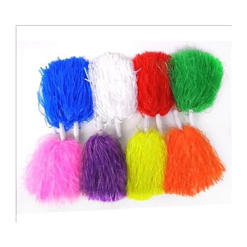 1pcs Free Shipping Yellow Supplies cheerleaders took ball ball cheerleaders flower plastic hand flowers cheerleading pom poms