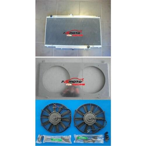 3 ROW 52MM Aluminum Radiator +Shroud +FAN For 1997-2001 Nissan GU PATROL Y61 TB45E 6 Cyl Petrol 4.5L Automatic/Manual