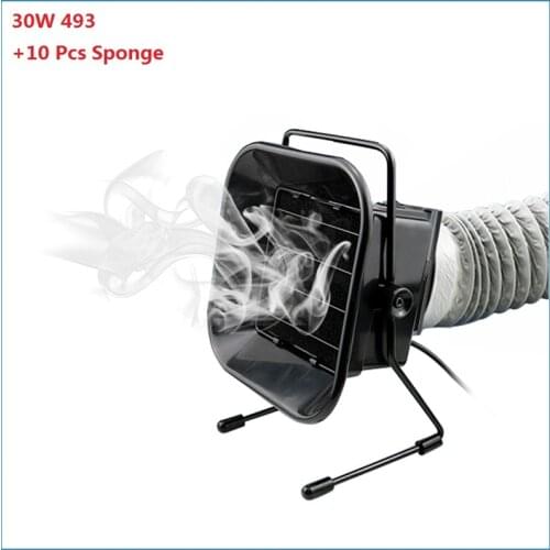 493 30W Solder Iron Smoke Absorber Fan ESD Fume Extractor Smoking Instrument Purifier With 10 Free Filter Sponge Hoses Industria