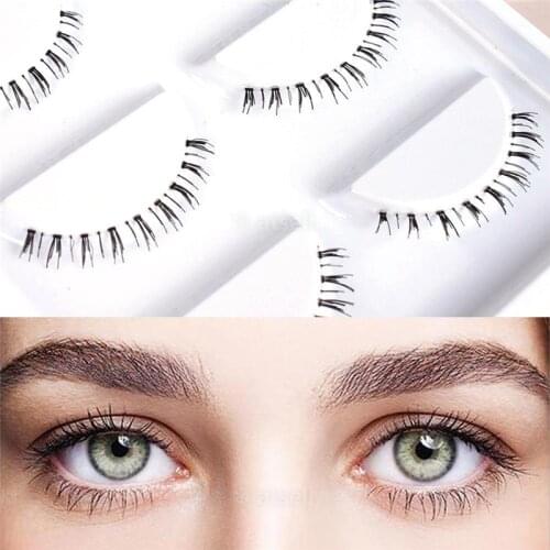 5 Pairs Makeup False Eyealshes Handmade 3D Natural Under Lashes False Eyelashes Lower Bottom Eyelashes Extension