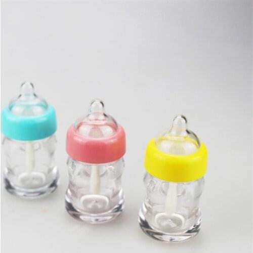 5pcs 6ml Milk Bottle Lip Gloss Tube Bottle Empty Lipstick Tube Plastic Transparent Lip Gloss Cosmetic Packaging Container
