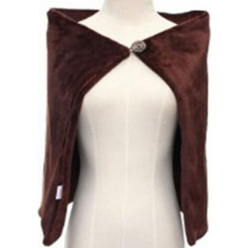 5V 4W Winter USB Electric Heating Shawl Thicken Plush Heated Blanket Pad Warmer 2XPC