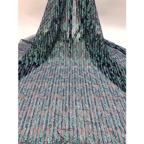 African lace fabric 2021 high-quality lace embroidery French mesh lace fabric Nigeria sequin lace fabric D3631
