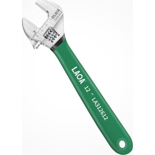 LAOA Anti-slide Universal Monkey Wrench Adjustable Spanner Adjust Wrenches With Scale Stainless steel Key Hand tools