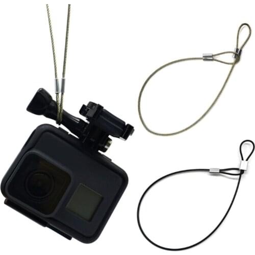 Safety Strap Stainless Steel Tether Lanyard Wrist Hand 30cm for gopro Camera New