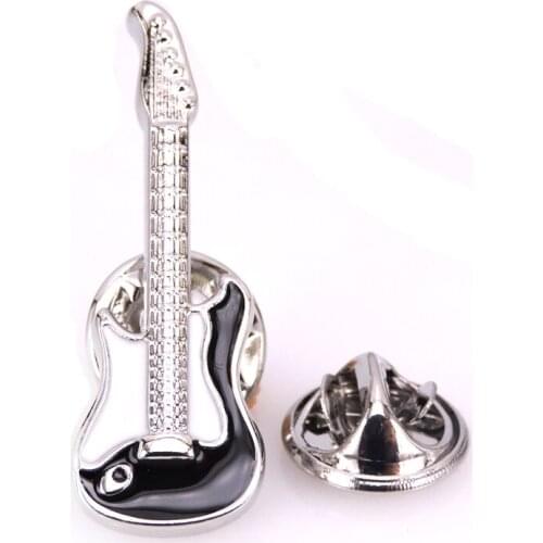 High quality Lapel Pin Silvery violin Brooch mens suit shirt Lapel Badge Brooch Pin mens jewelry gift music Lapel Brooch Pin