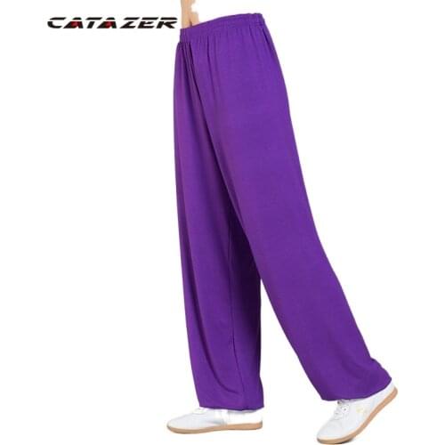 Cotton Linen Tai Chi Kung Fu Martial Arts Pants Wushu Wing Chun Trousers Loose Plus Size Trousers for Kung Fu Tai Chi Clothing