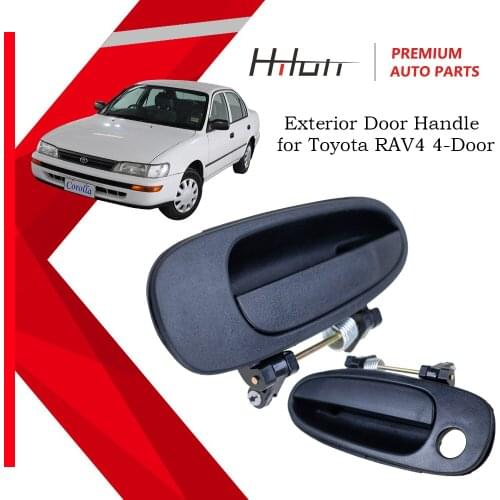 Black Front Right Outer Exterior Door Handle For Toyota RAV4 4-Door 1993 1994 1995 1996 1997 Corolla Geo Prizm