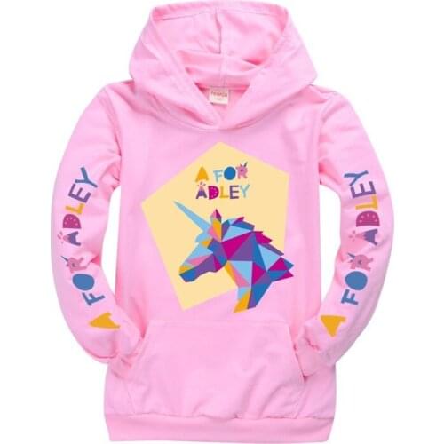 Child Garment New Girls Hoodies Unicorn Long Sleeve T Shirt Tops Clothes Spring Kids Cartoon Costume Girls boys Birthday Gift