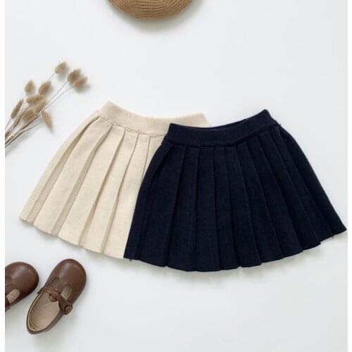 College Style Baby Kids Girls Pleated Skirt Autumn Winter Baby Kids Girls Pleated Skirt Childrens Clothes Drees