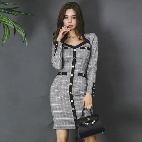 Модные платья в клетку Haoduoyi China At AliExpress