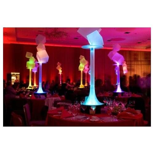 Lot of 5 Rechargeable Remote control Led candelabra centerpieces for crystal candelabra