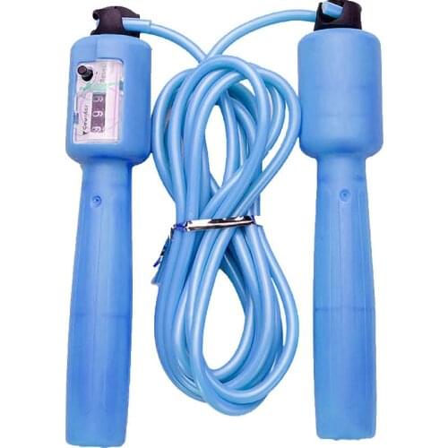 Mechanical Counting Bodybuilding Fitness Aerobic Exercise Jump Skipping Rope Workout Equipments Skipping Foot Unisex Kids