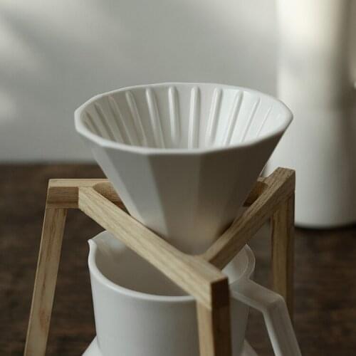 Reusable Coffee Filter Porcelain Pour Over Coffee Dripper Kitchen Accessories Barista Tools Filtro Cafetera Coffeeware ED50CF
