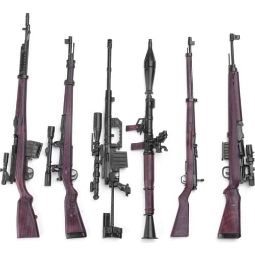 1:6 Gun Model Plastic Assemble Soldier Gun For 12" Action Figure 98K G43 Rifle Type 38 Cover M200 Sniper Rifle RPG Toy Ornament