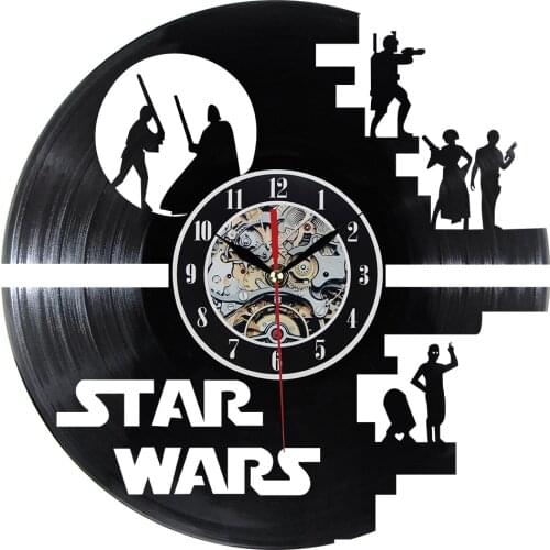 Fashion Creative Clock CD Vinyl Record Wall Clock Film Theme Home Decor 3D Hanging Watches Duvar Saat Home Decoracion