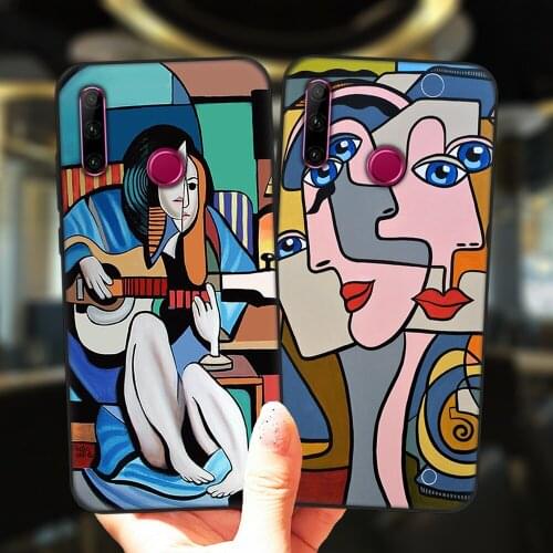 Fashion Abstract Art Pattern Phone Case For Huawei Honor 20 Lite 10i 20i 30i 9 10 30 10X Lite Pro 9X 8X 8C Soft Silicone Cover
