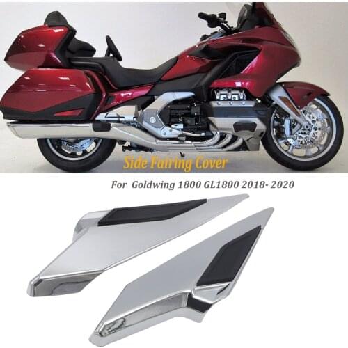 Motorcycle Side Fairing Covers Decorative Trims For Honda Goldwing 1800 GL1800 2018 2019 2020 Chrome Accessories
