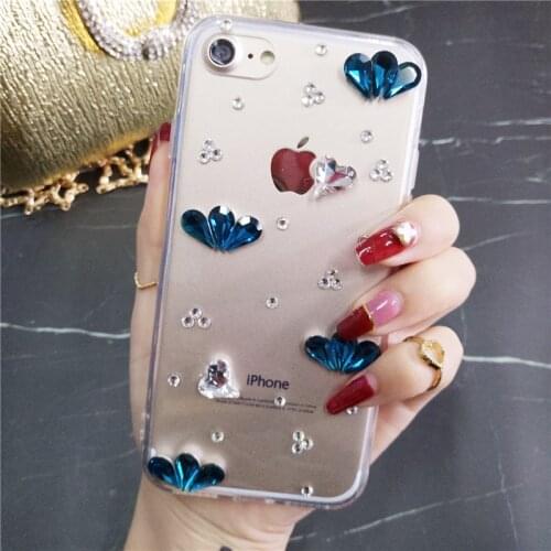 Fashion Bling Rhinestone diamond Soft phone case For Xiaomi mi 8 Lite 9 SE 5X 6X MAX3 For Xiaomi Redmi 6 7 4X 5A 6A Note 5 6 7