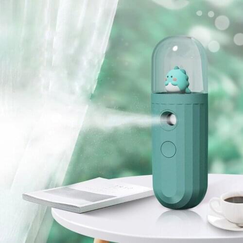 ELOOLE Portable USB Filling Water Meter Chargeable Hand Humidifier 250 Mah Battery Nano Mist Smart Timing For Outside And Car