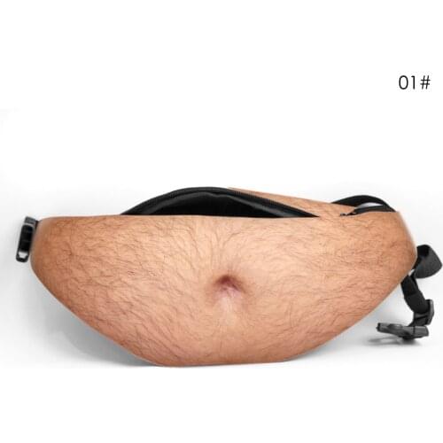 Bod Beer Fat Belly Waist Bags Fanny Pack Flesh Colored Anti-Theft Stealth Beer Belly Coin Purse Belly Belly Pocket