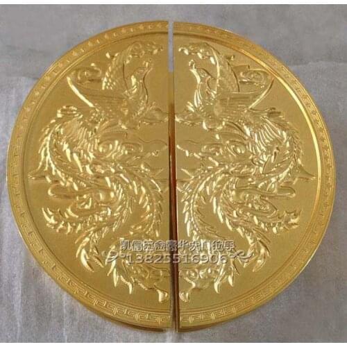 Retro round handle Chinese antique door glass door handle Chinese antique wooden handle