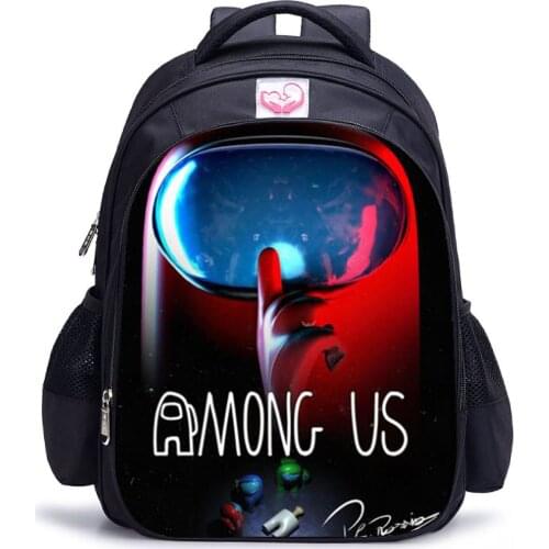 New kids Among us schoolbag girls Boys 13-16inch Primary children backpacks for grade 1-6 Impostor School Backpack For Girls Boy