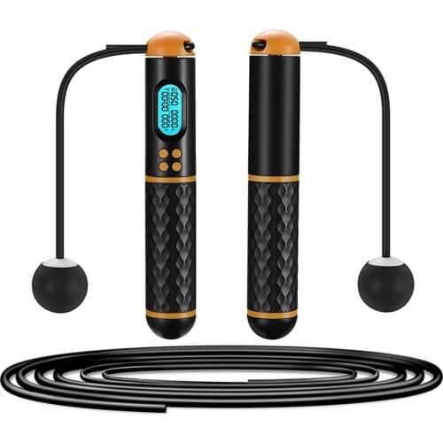 Jump Rope with Four keys Counter Adjustable Skipping Wireless Ball Sports for Crossfit Training Unisex Fitness Equipment