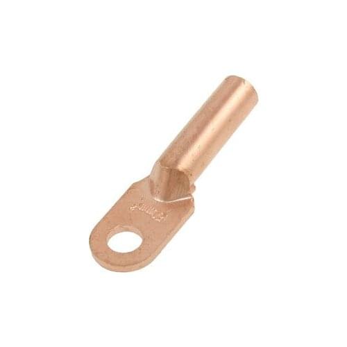 9.5mm Tube Hole Dia Eyelet Connecting Copper Tubular Cable Terminal Ends