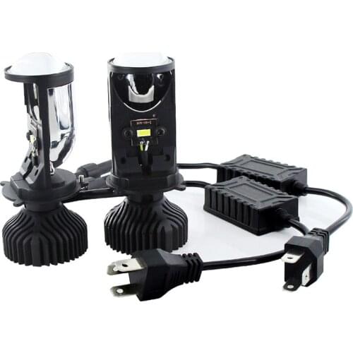 H7/H4 LED Motorcycle/car Headlight mini lens projector 3000k 4300k 6000k 8000k super turbo led bulb 100W hi/low auto ice light